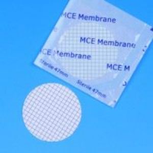 Picture of Sterile MicroPlus-31 STL Membrane, black with 3.1 mm white grid for Membrane-Butler, 0.45 µm, 47 mm circle (400 pcs) 10407312