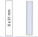 Micro-insert, N 9|N 10|N 11, 6.0x31.0 mm, 0.3 mL, flat bottom, clear  702825