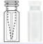 Picture of Snap ring/crimp neck vial,N 11, 11.6x32 mm,PP tr.,w. integr. 0.2 mL glass insert 702134