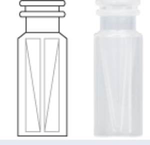 Picture of Snap ring/crimp neck vial, N 11, 11.6x32.0 mm, 0.3 mL, inner cone, PP tr.  702809