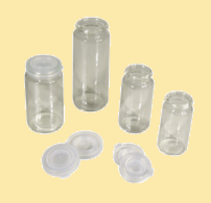 Picture of PE snap cap, N 18, Polyethylene, transparent, closed top, no liner 70274