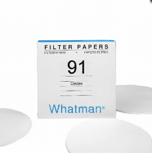 Picture of Grade 91 Qualitative Filter Paper Wet-Strengthened, circle, 110 mm (subdivided into 100) 1091-110