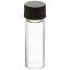 Picture of 2 Dram, 17x60mm Vial, 15-425mm Thread, Black Polypropylene Solid Top Cap, PTFE/F217 Lined 88020-1760