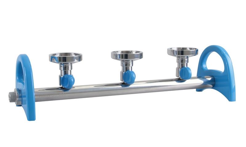 180300-02  MultiVac 300-MB, 3-Places StainlessSteel Manifold