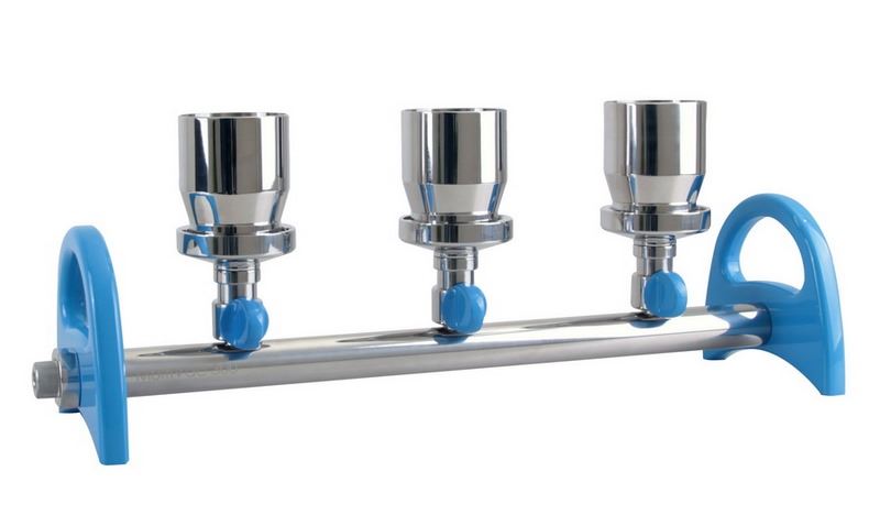 180301-02  MultiVac 301-MB, 3-Places StainlessSteel Manifold