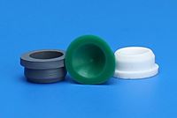 12mm White PTFE/Silicone Versa Vial ™ Plug 5005-12