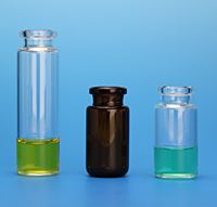 20mL Clear Headspace Vial, 23x75mm (for CTC PAL, Perkin Elmer), Beveled Bottom, 20mm Flat Top Crimp 32020AX-2375