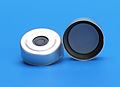 20mm Silver Pressure Release Seal, 0.140" PTFE/Butyl Rubber Pharma-Fix Septa Lined 5142PR-20