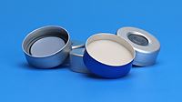 20mm Silver Seal, 8mm Hole, 0.125" PTFE/Blue Silicone 5150B-20