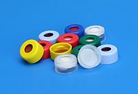 11mm Green Snap Cap, PTFE/Silicone with Slit Lined 5270-11G