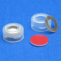 11mm Clear Snap Cap, PTFE/Butyl Rubber Lined with Metal O-Ring 5840MR-11
