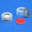 Picture of 11mm Clear Snap Cap, PTFE/Silicone Lined with Metal O-Ring 5850MR-11