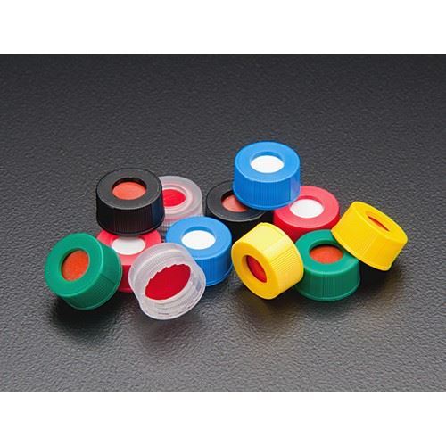 9mm Yellow Screw thread Cap with PTFE/Sil Septa  MSVC5395-09Y(100)