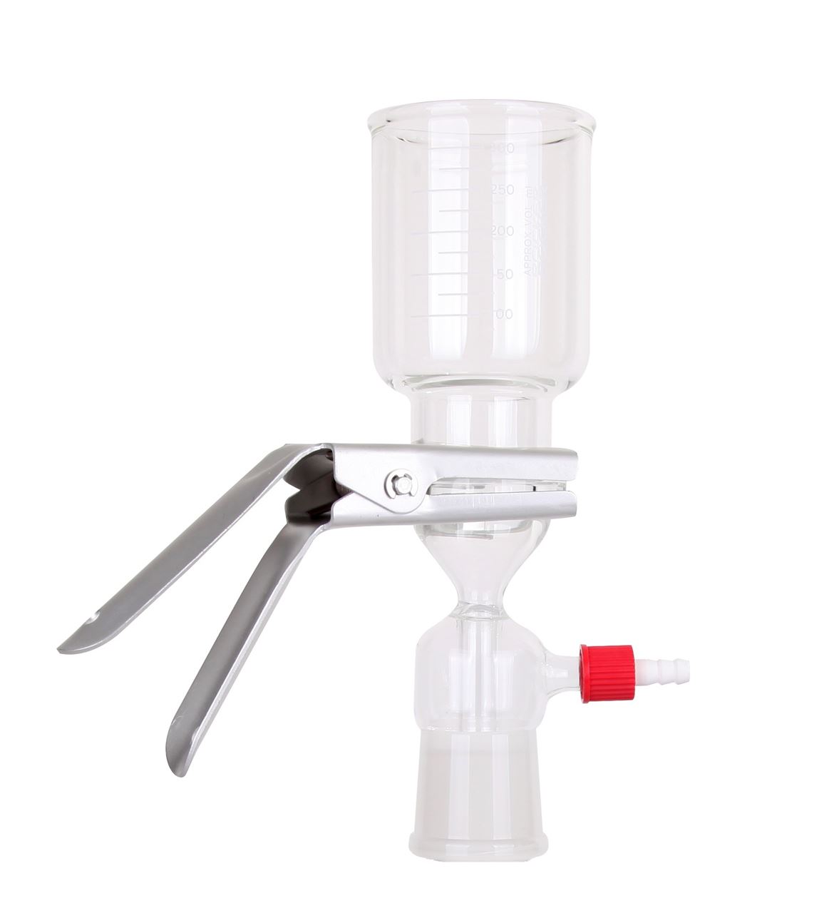 300ml Filter holder with screwthread connector Sintered glass support for VF3 167120-30