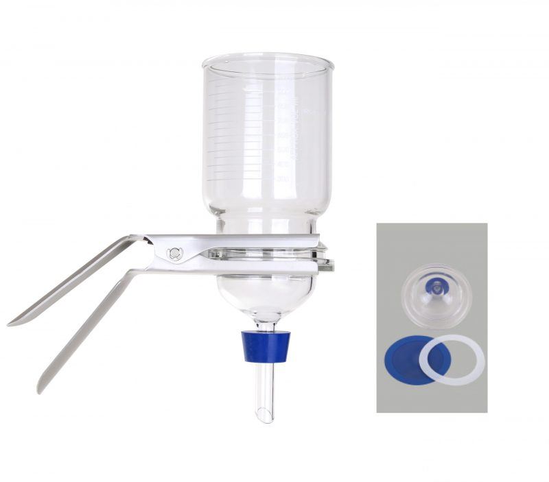 1000ml Glass Filter Holder Metal coating PTFE support for VF15 167120-37