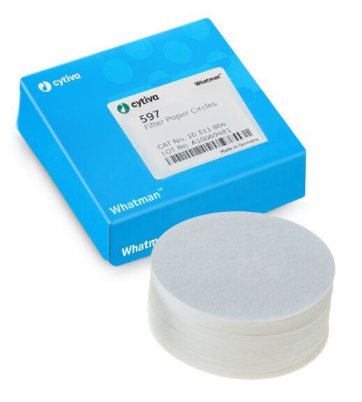 Grade 597 Qualitative Filter Paper Standard Grade, circle, 12.7 mm 10311862