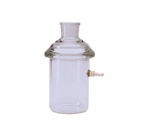 WT 100 Witt's Flask Borosilicate glass bottle for filtrate collection in an inserted container. 10477601