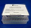 Cert. Amber Glass 9mm R.A.M.™ Vial w/Grad Spot, 12x32mm, w/PP OT Cap, Royal Blue, Bonded PTFE/Sil CERT95E-12A