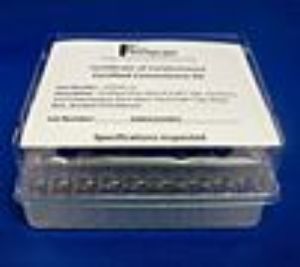 Picture of Certified Clear Glass 9mm R.A.M.™ Vial, 12x32mm, and PP OT Cap, Royal Blue, Bonded PTFE/Silicone w/Slit CERT97-12