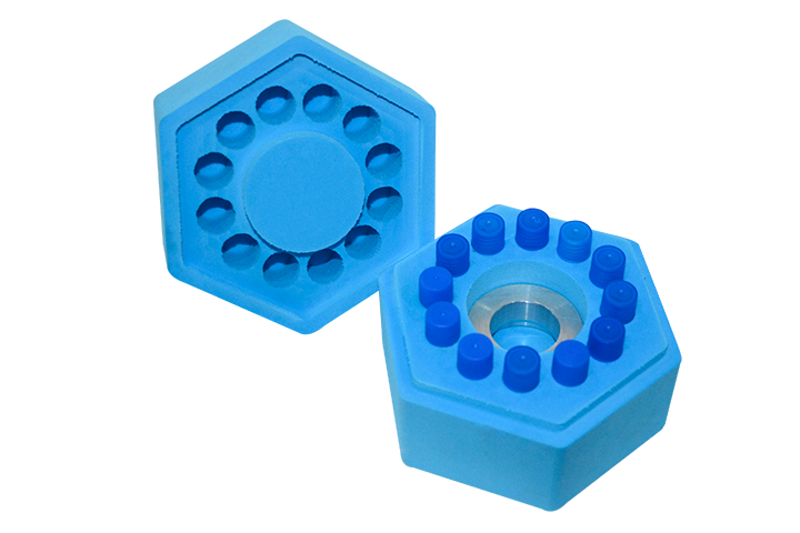 Ice Free Cool Box for 12 Tubes, 1mL/2mL Tubes, Hexagonal Shape,  1/pk, 1/cs 200101