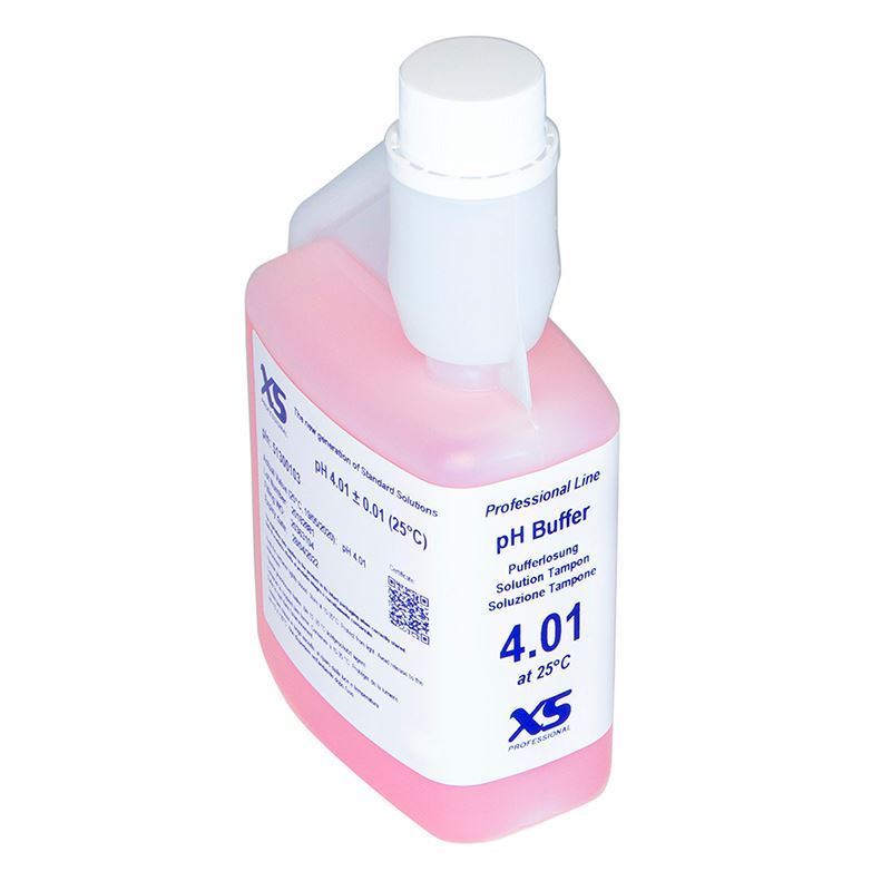 XS Professional 1X250ml , pH 4.01 ±0.01@25°C, with DAkkS Certificate 51300003