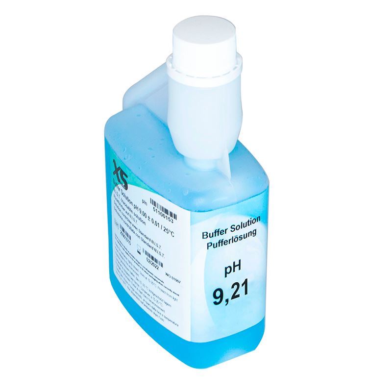 1x500 ml XS buffer solution pH 9,21 ± 0,02 / 25°C blue color with N.I.S.T certificate 51100173
