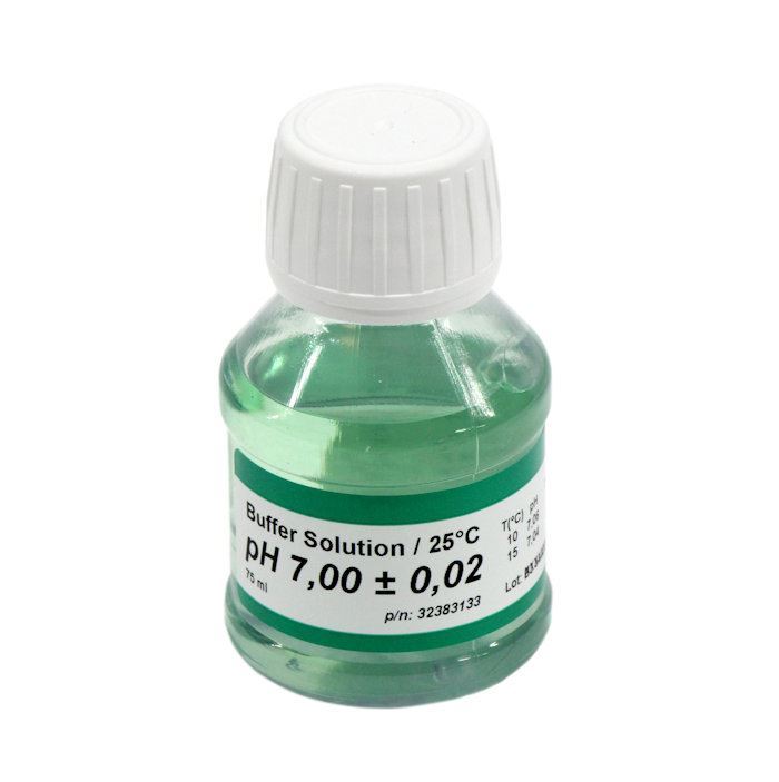 XS buffer solution 1x55 ml  pH 7,00 ± 0,02 / 25°C green color, without certificate  32383133
