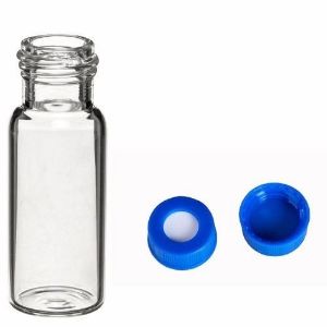 Picture of COMBI PACK 2ml clear glass vial 8-425 screw,  with Preassembled PTFE/Sil Slit Cap, pack 1000, MSV825-SC