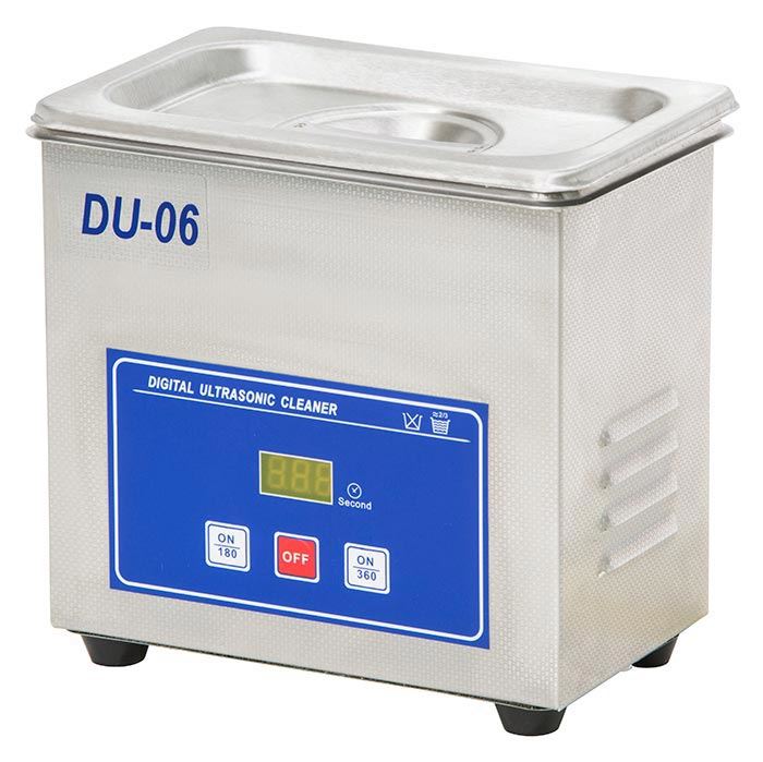 DU-06 Digital ultrasonic cleaner, max capacity 0,6 L, NO heating, timer 180/360 sec, 41300323