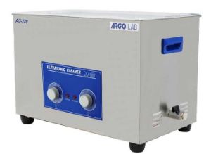 Picture of AU-220 Analogic ultrasonic cleaner, max capacity 22 L, Tank size 500x300x150 (H) mm. Temperature range to 80°C, 41300433