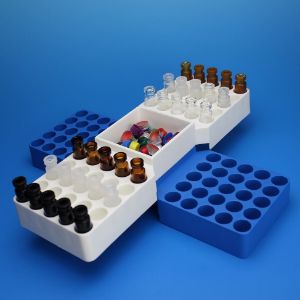 Picture of 96 Position Snap Rack™, White for 8mm Vials 9700-08