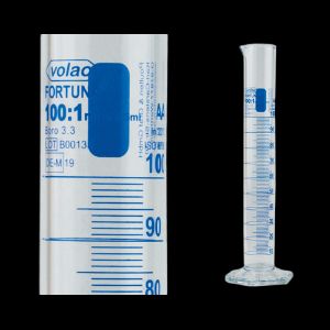 Picture of Graduated Cylinders, VOLAC FORTUNA, 100 ml : 1.0 ml, hexagonal base, DE-M, US263/WAC/F/2