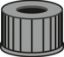 Picture of Screw closure, N 13, PP, black, center hole, no liner 702963