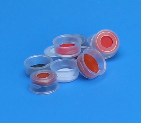 11mm Clear Snap Cap, PTFE/Butyl Rubber Lined 5240-11
