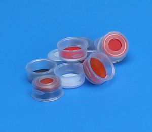 Picture of 11mm Clear Snap Cap, PTFE/Butyl Rubber Lined 5240-11
