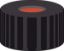 Picture of Screw closure, N 9, PP, black, center hole, Red Rubber/FEP colorless, 1.0 mm  702080 