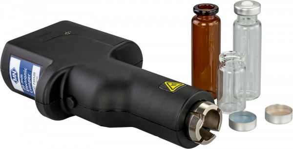 Crimping tool for 13 mm flip top/flip off caps, electronic, battery-powered 735533
