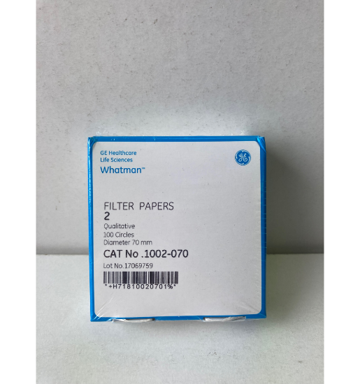 Picture of Grade 2 Qualitative Filter Paper Standard Grade, circle, 70 mm 1002-070