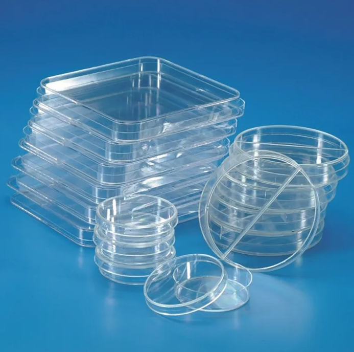 Square Form PETRI DISHES PS * ASEPTIC *, 120 x 120 mm,  KAR369