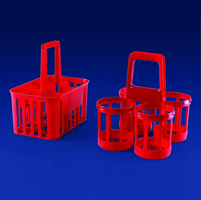 BOTTLE CARRIER HDPE 6 Place * Red * KAR395