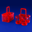 Picture of BOTTLE CARRIER HDPE 6 Place * Red * KAR395
