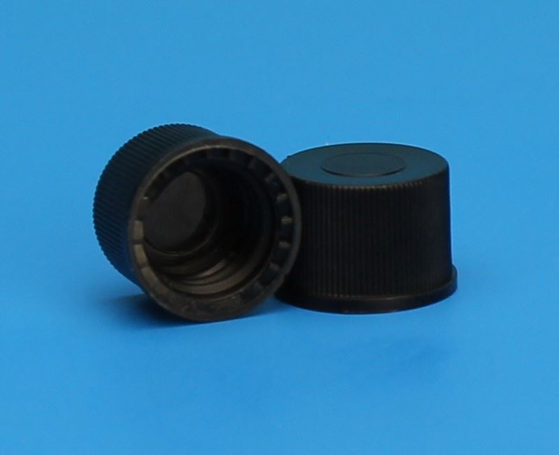 8-425mm Solid Top, Black Polypropylene Cap Unlined 5320-08