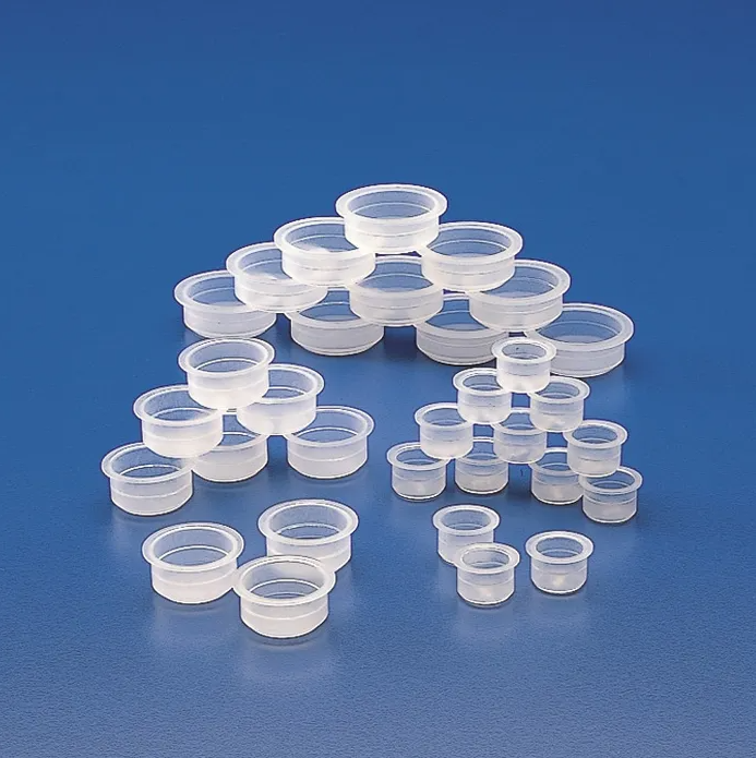 TEST TUBE CLOSURE CAPS PE 14.5 mm, pk100, KAR652