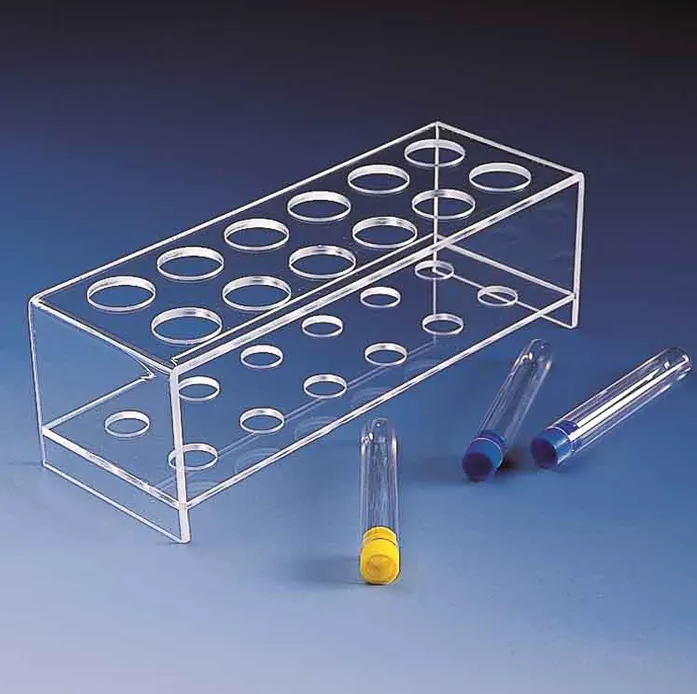 TEST TUBE RACK PMMA 12 place KAR891