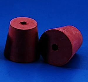 Picture of CONICAL STOPPERS Red Rubber 32 x 25 mm dia. KAR3829