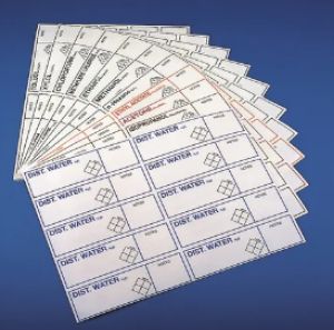 Picture of Safety IDENTIFICATION LABELS * Red Print * KAR5011