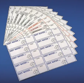 Safety IDENTIFICATION LABELS * Black Print * KAR5012