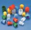 Picture of PUSH-IN STOPPERS PE * Red * PK1000 KAR88305/10