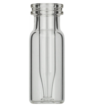 Snap ring/crimp neck vial, N 11, 11.6x32.0 mm, clear, with integr. 0.2 mL insert 702709