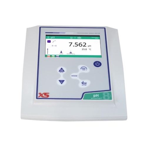 pH 8 PRO kit STIRRER with pH electrode XS POLYMER. Cable S7/BNC, temperature probe NT55, 50101232